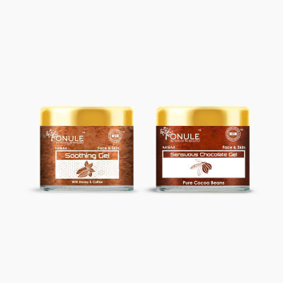 

Ionule Combo Pack Of Face & Skin Gel (Sensuous Chocolate Gel With Pure Cocoa Beans & Face & Skin Soothing Gel)(200 g)