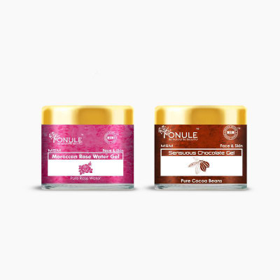 

Ionule Combo Pack Of Face & Skin Gel (Sensuous Chocolate Gel With Pure Cocoa Beans & Moroccan Rose Water Gel)(200 g)