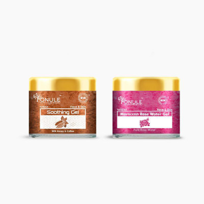 

Ionule Combo Pack Of Face & Skin Gel (Face & Skin Soothing Gel & Moroccan Rose Water Gel)(200 g)