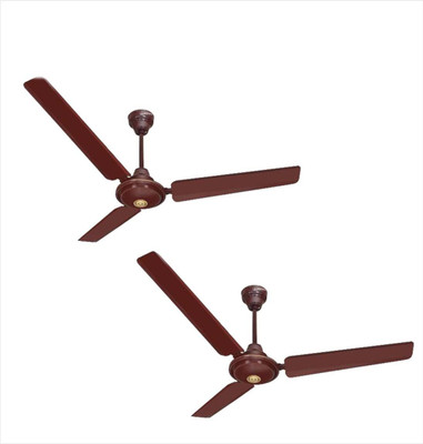 

Longway Star Delux Brown (Pack of 2) 3 Blade Ceiling Fan(Brown, Pack of 2)