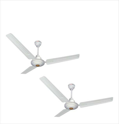 

Longway Star White (Pack of 2) 3 Blade Ceiling Fan(White, Pack of 2)