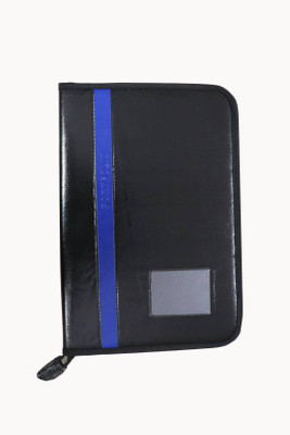 

OMG Faux Leather Black Faux Leather Folder(Set Of 1, Black)