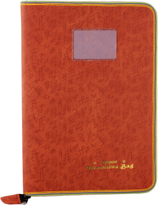 

ZesTale Premium leatherette Document Folder(Set Of 1, Brown)
