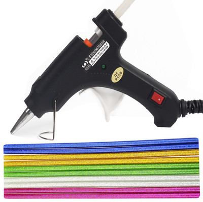 

OKASTA 20W I High Quality I With 10 Glitter Glue Sticks Hot Melt Glue Gun Kit OK146 For Art and Crafts , Diy , Kirigami , Paper , PCB , Plush Toys , Crafts , Wood , Box , Professional hi -tech Electronic Standard Temperature Corded Glue Gun(7 mm)