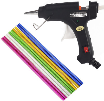 

OKASTA 20W I High Quality I With 10 Glitter Glue Sticks Hot Melt Glue Gun Kit OK142 For Art and Crafts , Diy , Kirigami , Paper , PCB , Plush Toys , Crafts , Wood , Box , Professional hi -tech Electronic Standard Temperature Corded Glue Gun(7 mm)