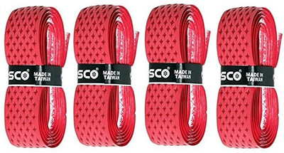 

Cosco 'Extra Life' racket Grip (Pack of 4) (Color On Availability)- Smooth Tacky Grip(Red, Pack of 4)