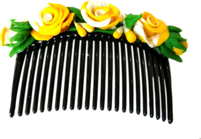 

Unique Indian Crafts Hair Combpin/Multicolor Porcelain Dough Hairpin comb / Girls Hair Accessories /Fashionable Indo Western Wedding Bridal Party Wear Hair Clip for kids /girls/women.Juda Accessories and Hair Decoration Hair Pin(Multicolor)