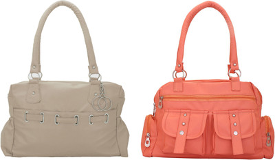 

Lady bar Shoulder Bag(Black, Grey)