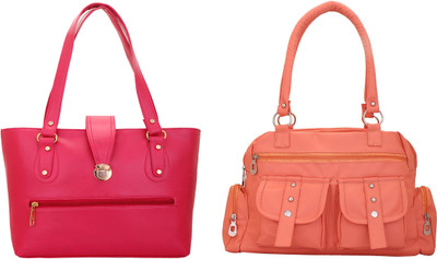 

Lady bar Shoulder Bag(Pink)