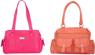 

Lady bar Shoulder Bag(Pink)