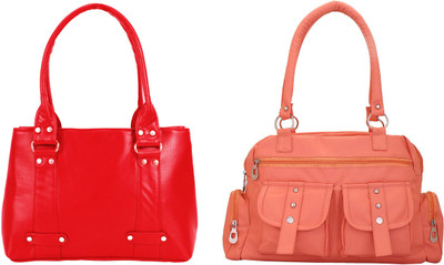 

Lady bar Shoulder Bag(Pink, Red)
