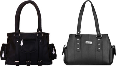 

Lady bar Shoulder Bag(Black)