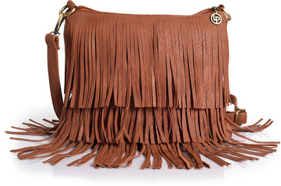 69% OFF on LINO PERROS Brown Sling Bag LWSL00327BROWN on Flipkart