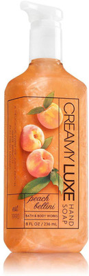 

Bath & Body Works Creamy Luxe Hand Soap, Peach Bellini - 236ml (8oz)(236 ml, Pump Dispenser)