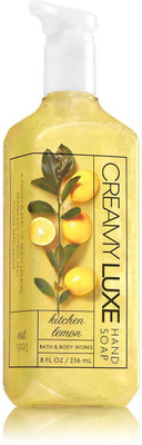 

Bath & Body Works Creamy Luxe Hand Soap, Kitchen Lemon - 236ml (8oz)(236 ml, Pump Dispenser)