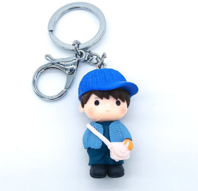 

Insasta Cute Lovely Boy Smile Charm Lover's Keychain - Sky Blue Key Chain