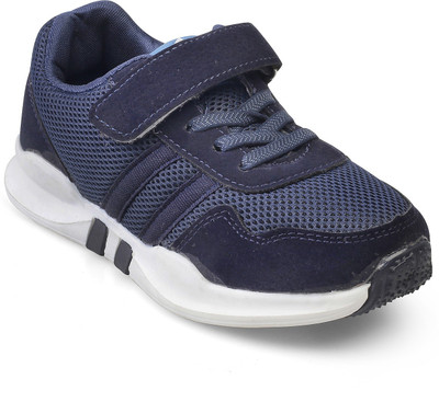 

KITTENS Boys Velcro Running Shoes(Blue, Navy