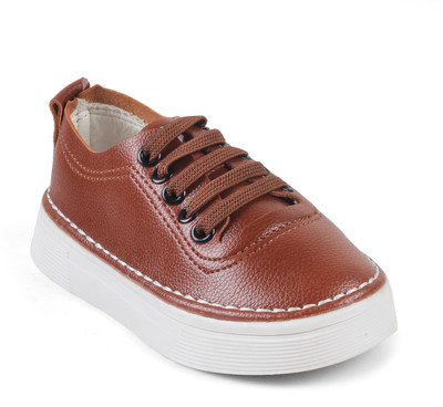 

KITTENS Boys Slip on Sneakers(Brown