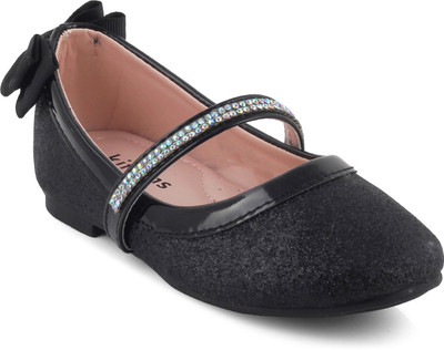 

KITTENS Girls Slip on Ballerinas(Black