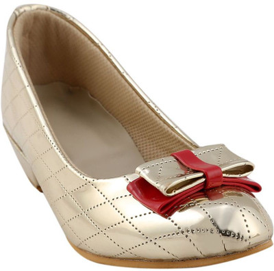 

My Soul Girls Slip on Ballerinas(Gold