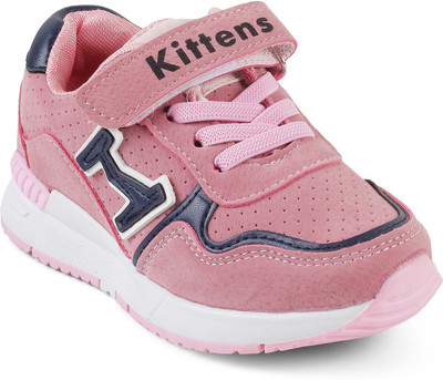 

KITTENS Girls Velcro Running Shoes(Pink