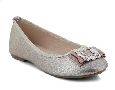 

KITTENS Girls Slip on Ballerinas(Gold, Lt.gold