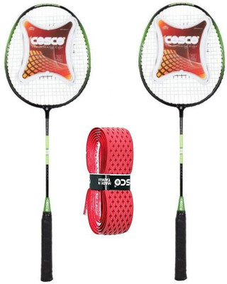 

Cosco Combo Of Three , Two 'Cb-85' Badminton racket (Strung) (Full Cover) And one Badminton grip (Color On Availability) Badminton Kit