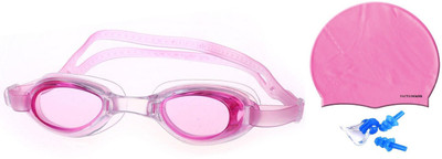 

FACTO POWER MULTICOLOR GOGGLES, CAP WITH EAR & NOSE PLUG Swimming Kit