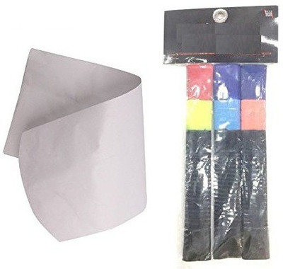 

SG Combo of Two- one Cricket bat face cover (Size Standard) and Three Bat Grip (Color on availability)- Cricket Kit