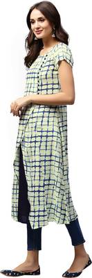 Aks women black 2024 solid straight kurta
