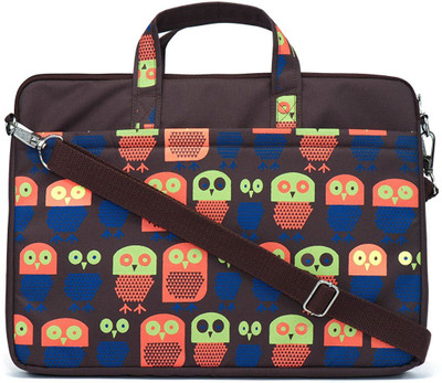 

Anekaant 13 inch Laptop Messenger Bag(Brown, Multicolor)