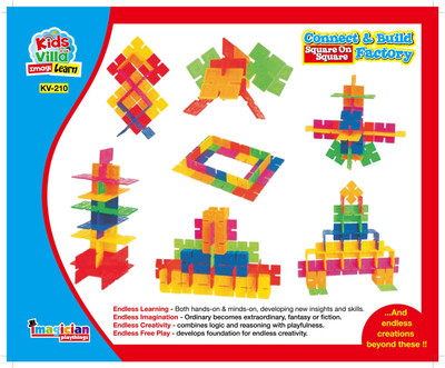 

Kids Villa Imagi Learn Connect & Build - Square On Square(Multicolor)