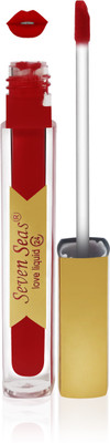 

Seven 7 seas cosmetics makeup 24 h long lasting love matte liquid lipstick kiss proff non transfer color(red, 8 ml)