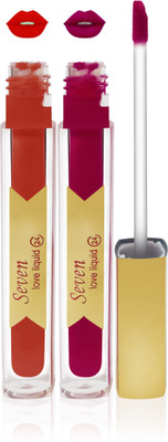 

Seven 7 seas cosmetics makeup 24 h long lasting love matte liquid lipstick kiss proff non transfer color(falsa,orange, 16 ml)
