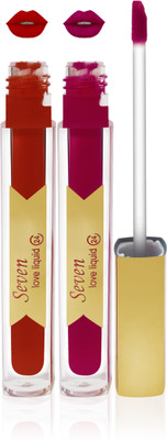 

Seven 7 seas cosmetics makeup 24 h long lasting love matte liquid lipstick kiss proff non transfer color(falsa,d orange, 16 ml)
