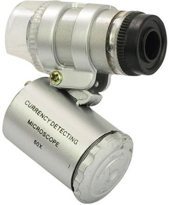 

Gadget Hero's Pocket Magnifying Loupe With LED & UV Light For Currency Checking 60X Jeweler's Loupe(Silver)