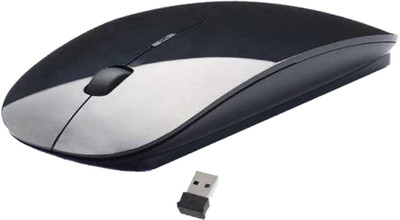 Multybyte 2.4 Ghz Ultra Slim Wireless Mouse Wireless Optical Mouse(USB 2.0, Black)