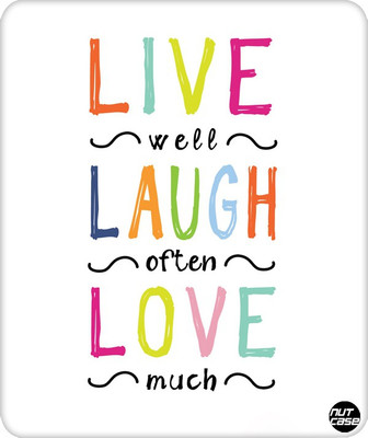 

Nutcase Live Laugh Love Mousepad(Multicolor)
