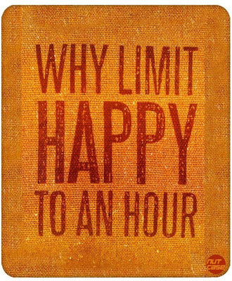 

Nutcase Why Limit Happy Mousepad(Multicolor)