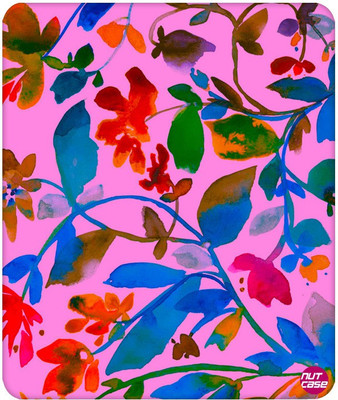 

Nutcase Pink Leaves Mousepad(Multicolor)