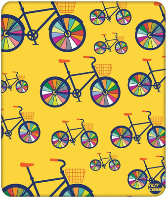 

Nutcase Cycle Art Yellow Mousepad(Multicolor)