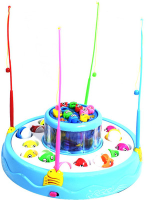 

Saffronworld Musical rolating fishing game with light(Multicolor)