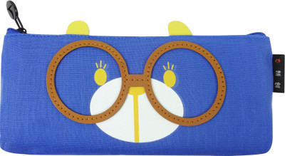 

Bag of Small Things Stylish Specs Brown Art Canvas Pencil Box(Set of 1, Blue)