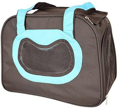 

Sri Designs Travel Soft-Sided Pet Carrier | Ventilated, Comfortable Design with Safety Features (Light Blue) Blue Airline Pet Carrier(Suitable For Dog, Cat)
