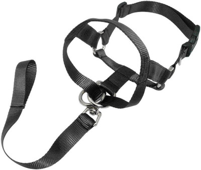 

Skora Nylon Dog Muzzle Pet Head Collar Training Mouth Cage for Dogs S M L XL Sizes Dog Head Collar(, Black