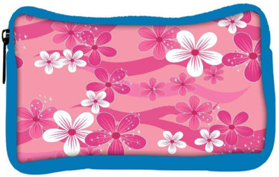 

Snoogg Eco Friendly Canvas Floral Pink Pattern Designer Student Pen Pencil Case Coin Purse Pouch Cosmetic Makeup Bag (BLUE) Pouch(Multicolor)