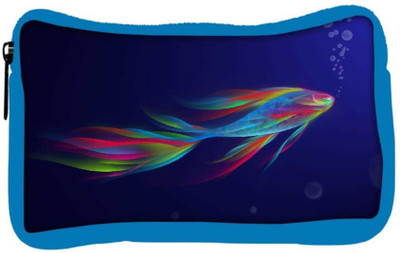 

Snoogg Eco Friendly Canvas Neon Fish Designer Student Pen Pencil Case Coin Purse Pouch Cosmetic Makeup Bag (BLUE) Pouch(Multicolor)