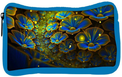 

Snoogg Eco Friendly Canvas Blue Floral Petals Designer Student Pen Pencil Case Coin Purse Pouch Cosmetic Makeup Bag (BLUE) Pouch(Multicolor)