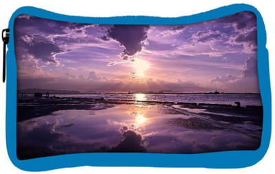 

Snoogg Eco Friendly Canvas Sunrise Designer Student Pen Pencil Case Coin Purse Pouch Cosmetic Makeup Bag (BLUE) Pouch(Multicolor)