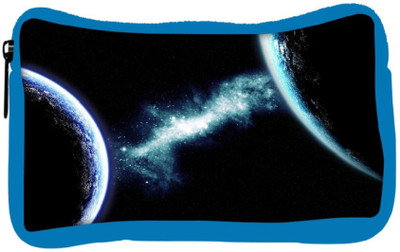 

Snoogg Eco Friendly Canvas Deep Space Student Pen Pencil Case Coin Purse Pouch Cosmetic Makeup Bag (BLUE) Pouch(Multicolor)